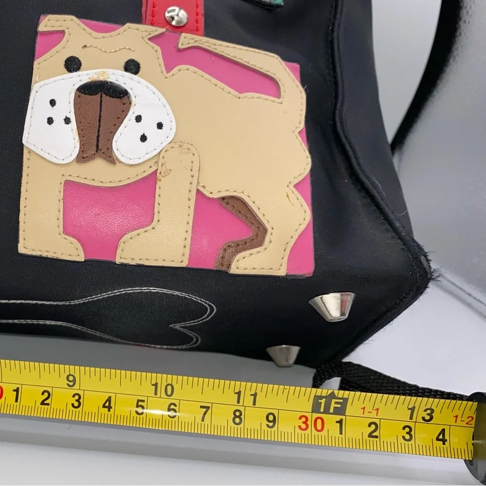 **AS IS** Michael Simon New York Designer Dog Purse Tote Bag Nylon Vintage AA13